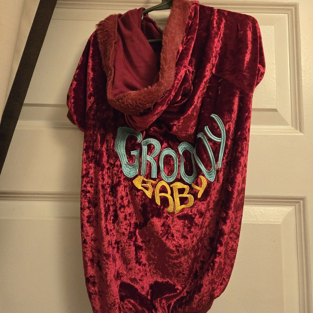 Dog Red Velvet Jacketsize L